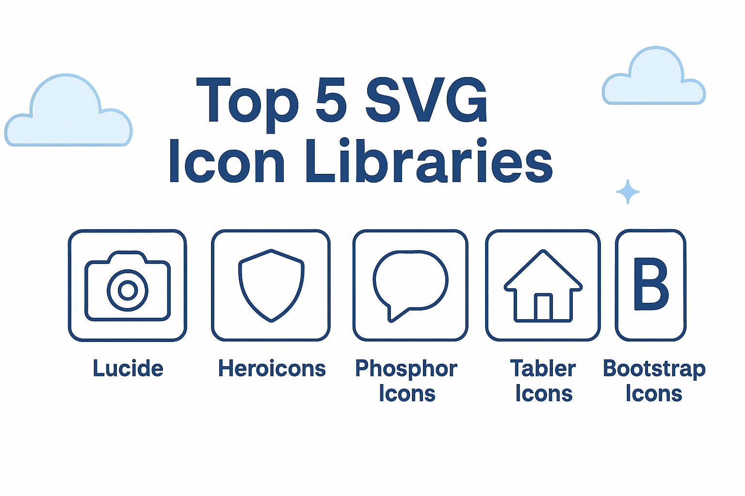 Top 5 SVG Icon Libraries for Any Project or Framework (2025)