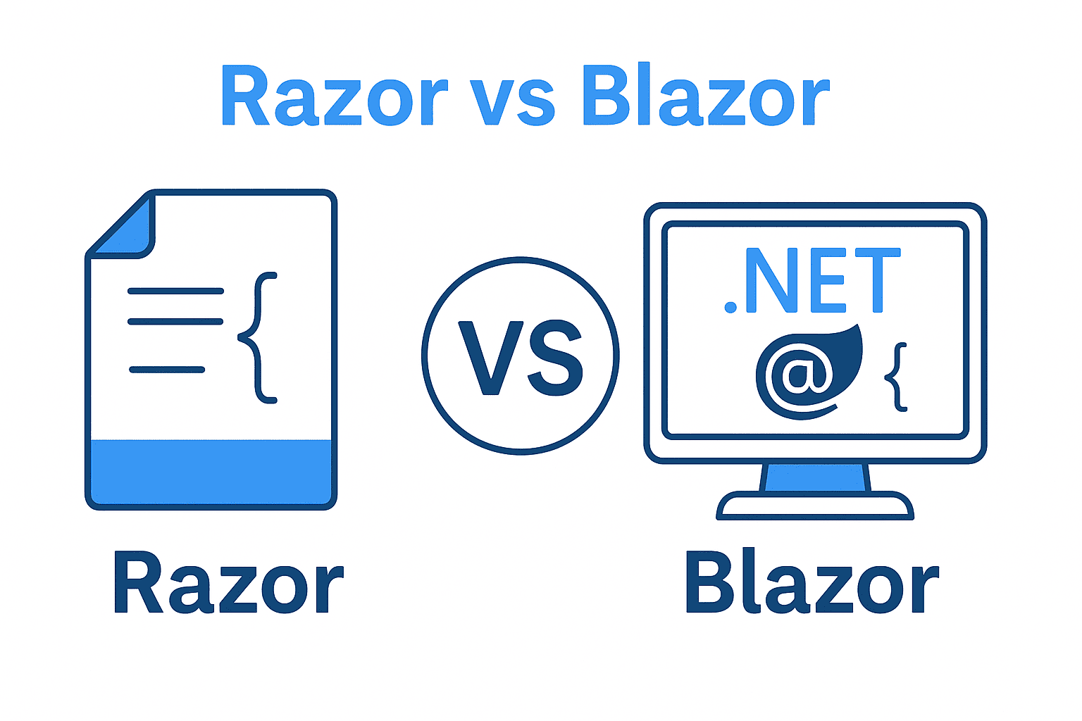 Razor vs Blazor in .NET: What's the Difference?