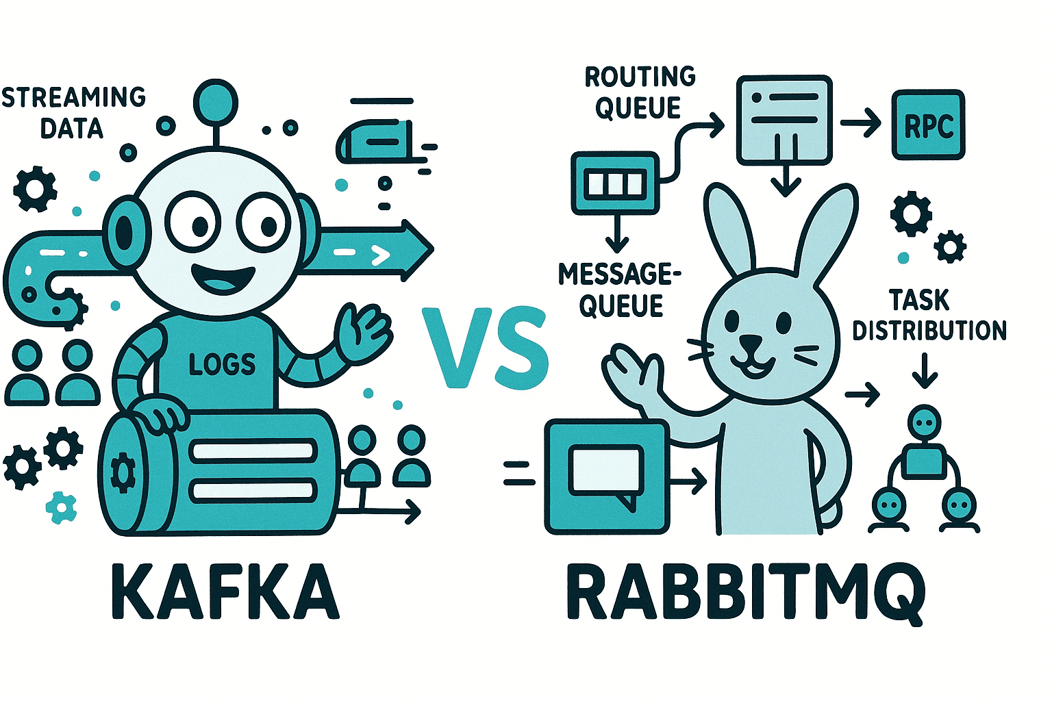 Kafka vs RabbitMQ: Complete Comparison Guide for 2025