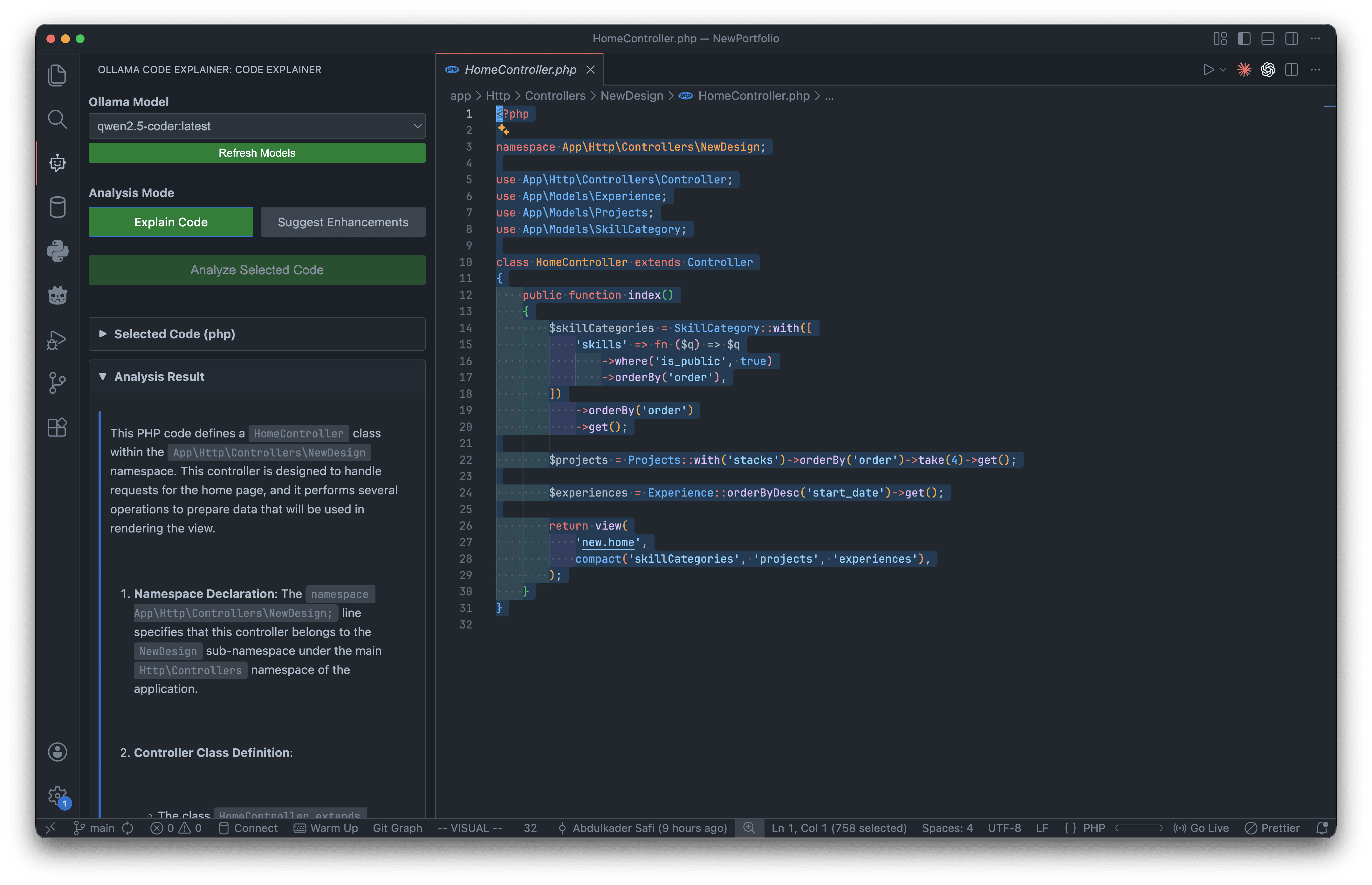 ClarifAI: Free AI-Powered Code Analysis for Visual Studio Code
