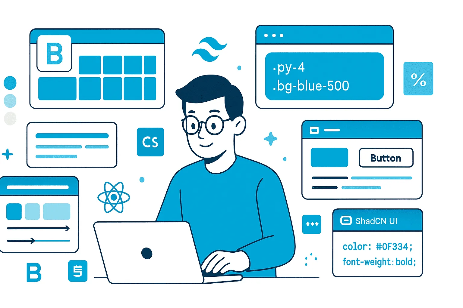 Modern Web Styling Best Practices: Bootstrap vs Tailwind CSS vs Material UI vs Shadcn UI in 2025