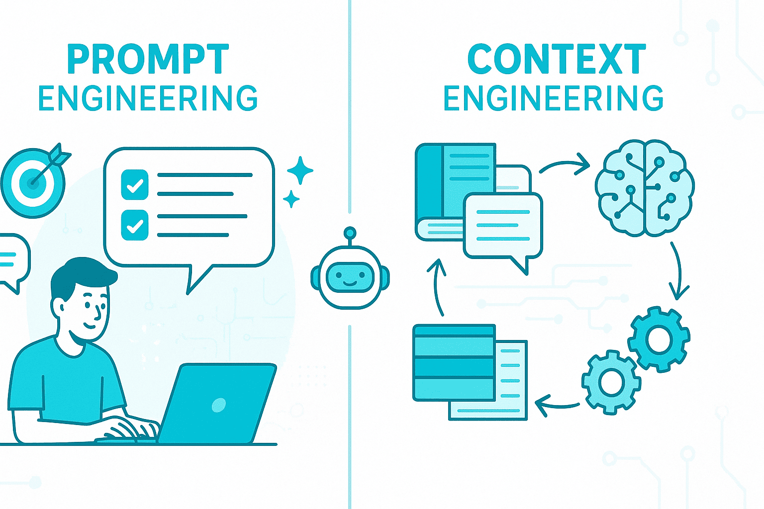 Prompt vs Context Engineering: A Complete Guide to AI Communication Optimization