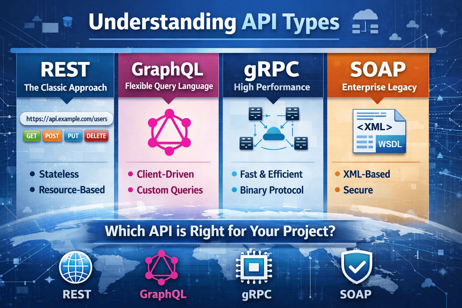 Exploring API Types: REST, GraphQL, gRPC, and More