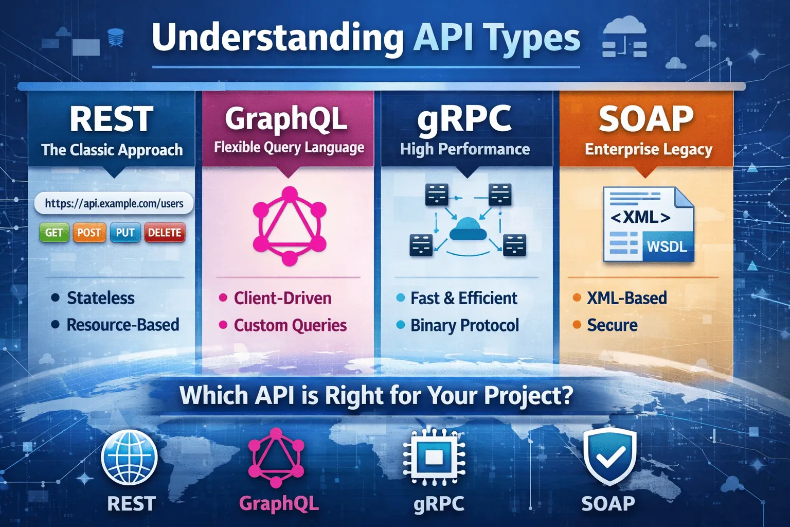 Exploring API Types: REST, GraphQL, gRPC, and More