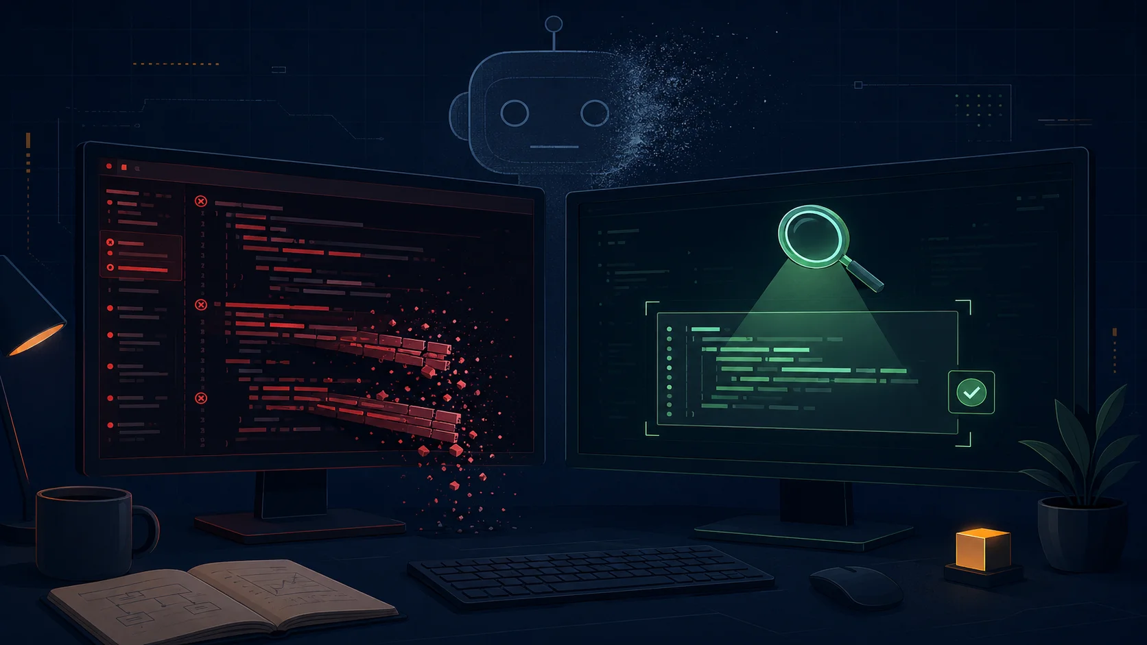 Developer running a reproducible test to debug a bug Claude couldn't fix