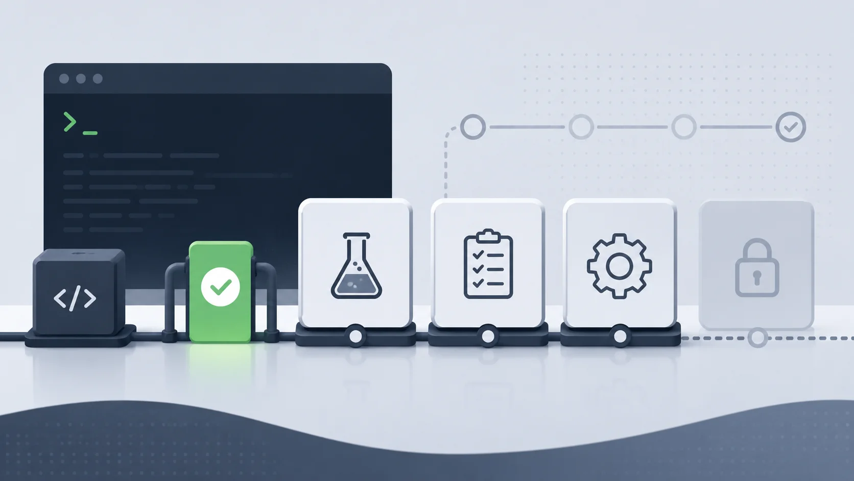 Terminal showing a passing smoke test suite in a CI pipeline