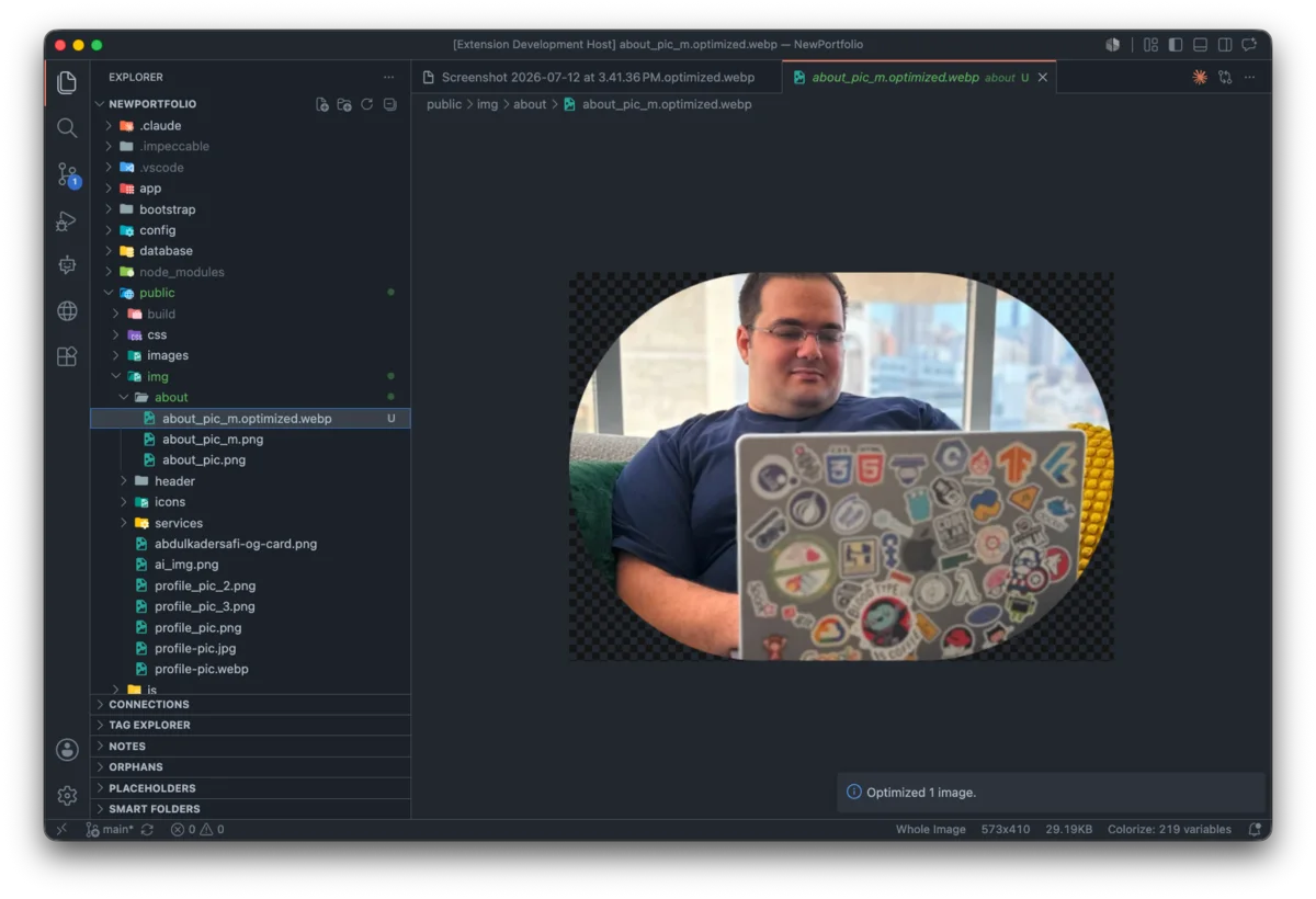 the preset picker showing format, quality, and whether it overwrites
