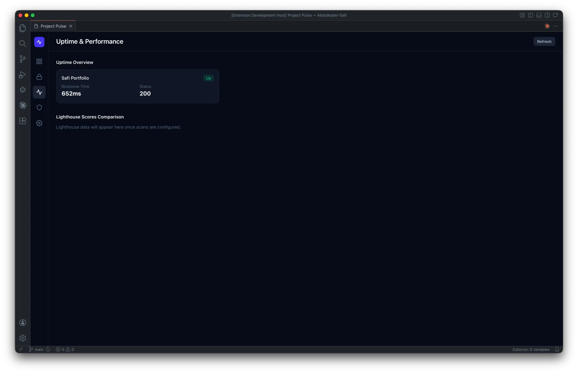 Project Pulse: Health Monitoring for VS Code screen 5